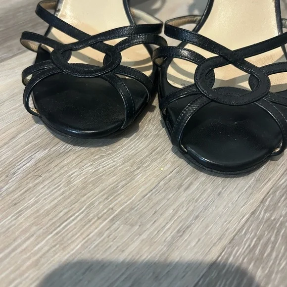Jimmy Choo Black Stiletto Heels with Slingback Strap - Picture 2 of 8